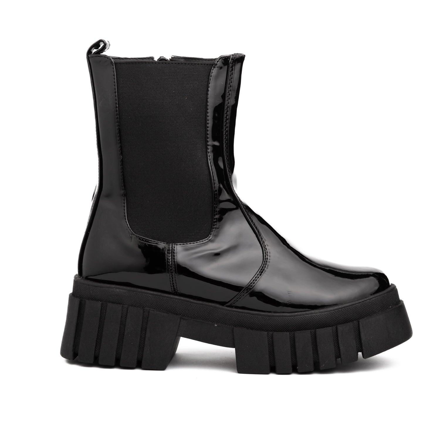 BOTAS MUJER ARTIGAS NEGRO CHAROL - 4