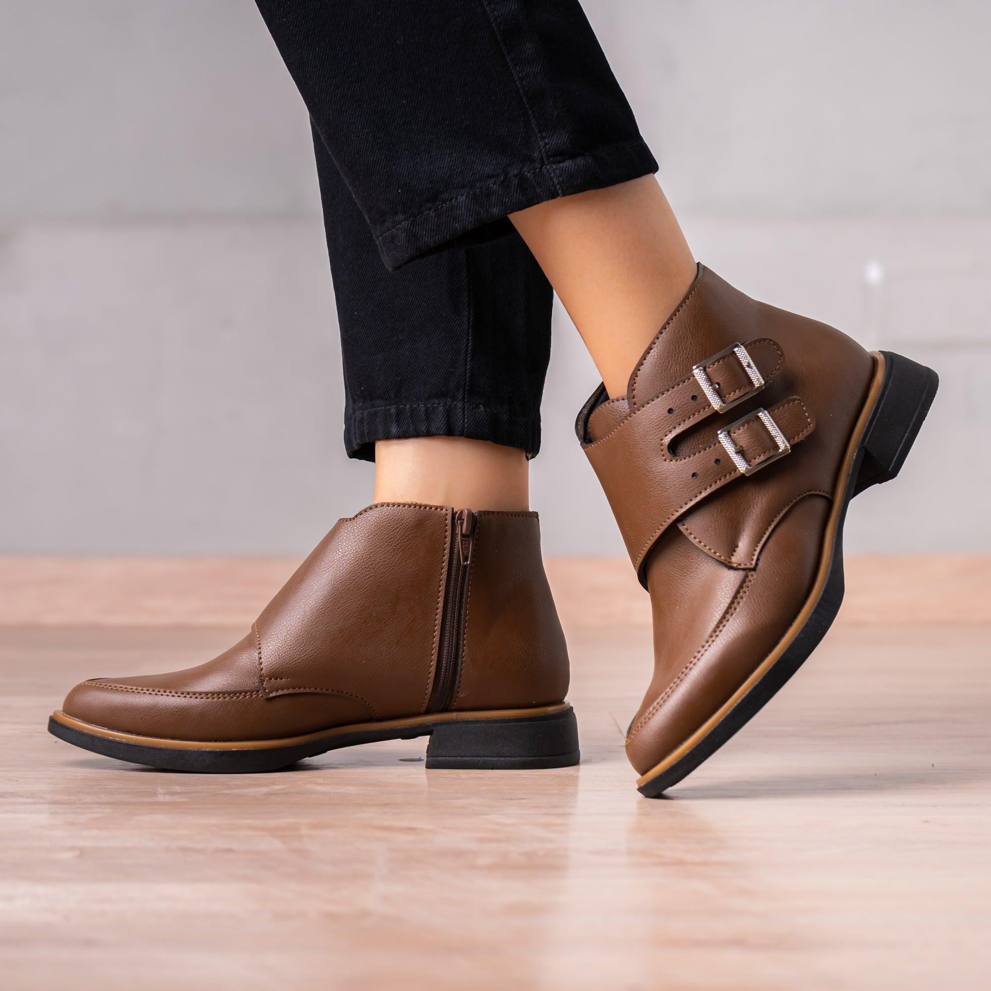 BOTINES MUJER ZOMARTH MARRÓN - 1