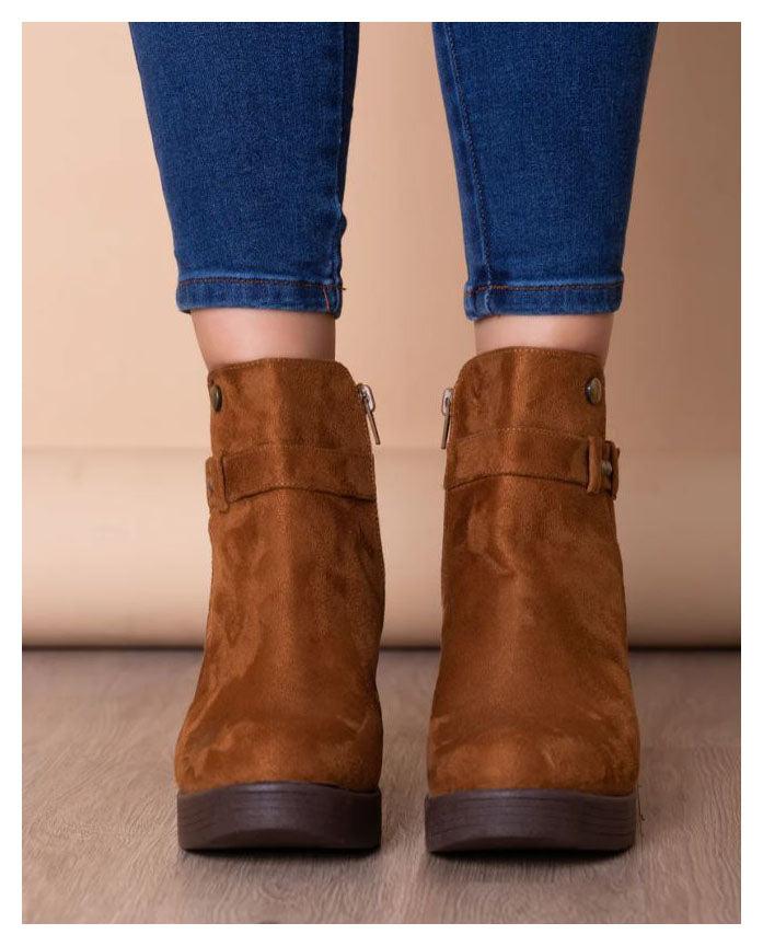 BOTINES MUJER BENDIGO CAMEL - 2