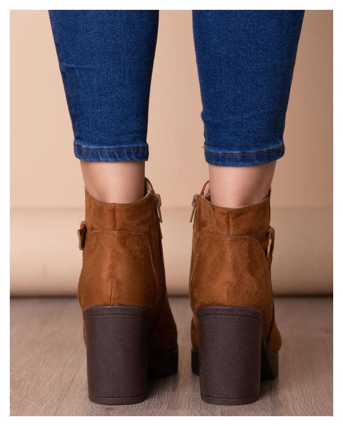 BOTINES MUJER BENDIGO CAMEL - 3