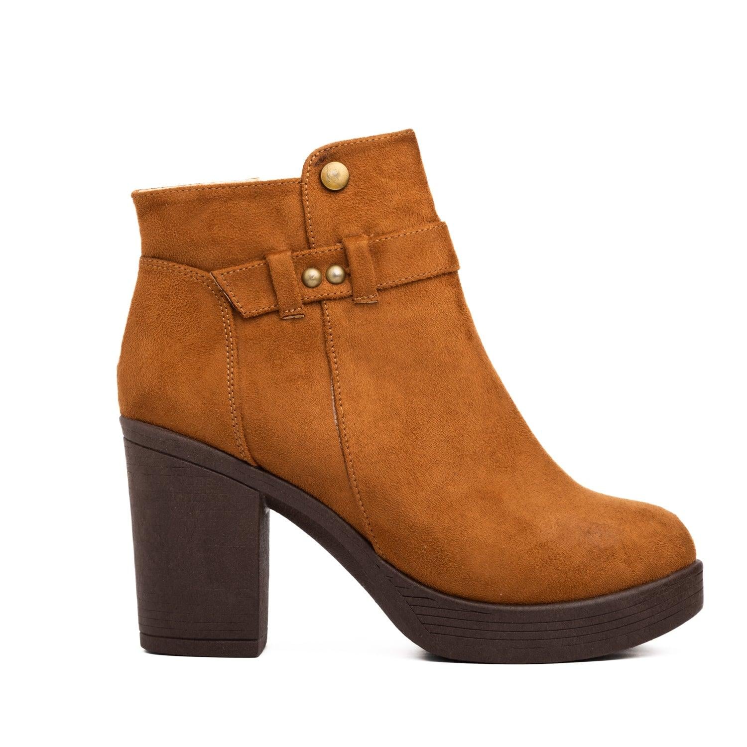 BOTINES MUJER BENDIGO CAMEL - 4