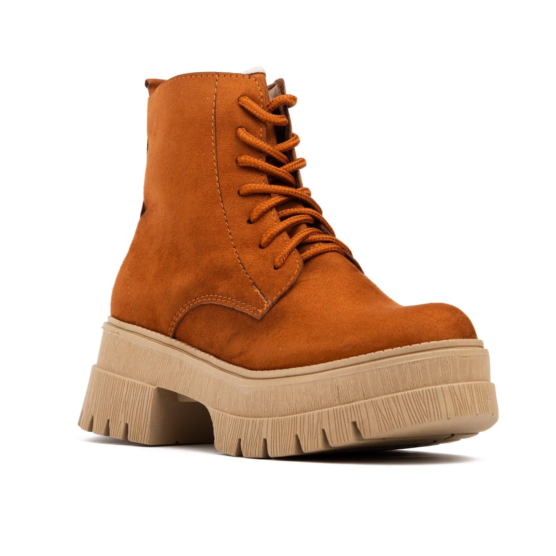 BOTAS MUJER SAN LORENZO CAMEL GAMUZA - 3