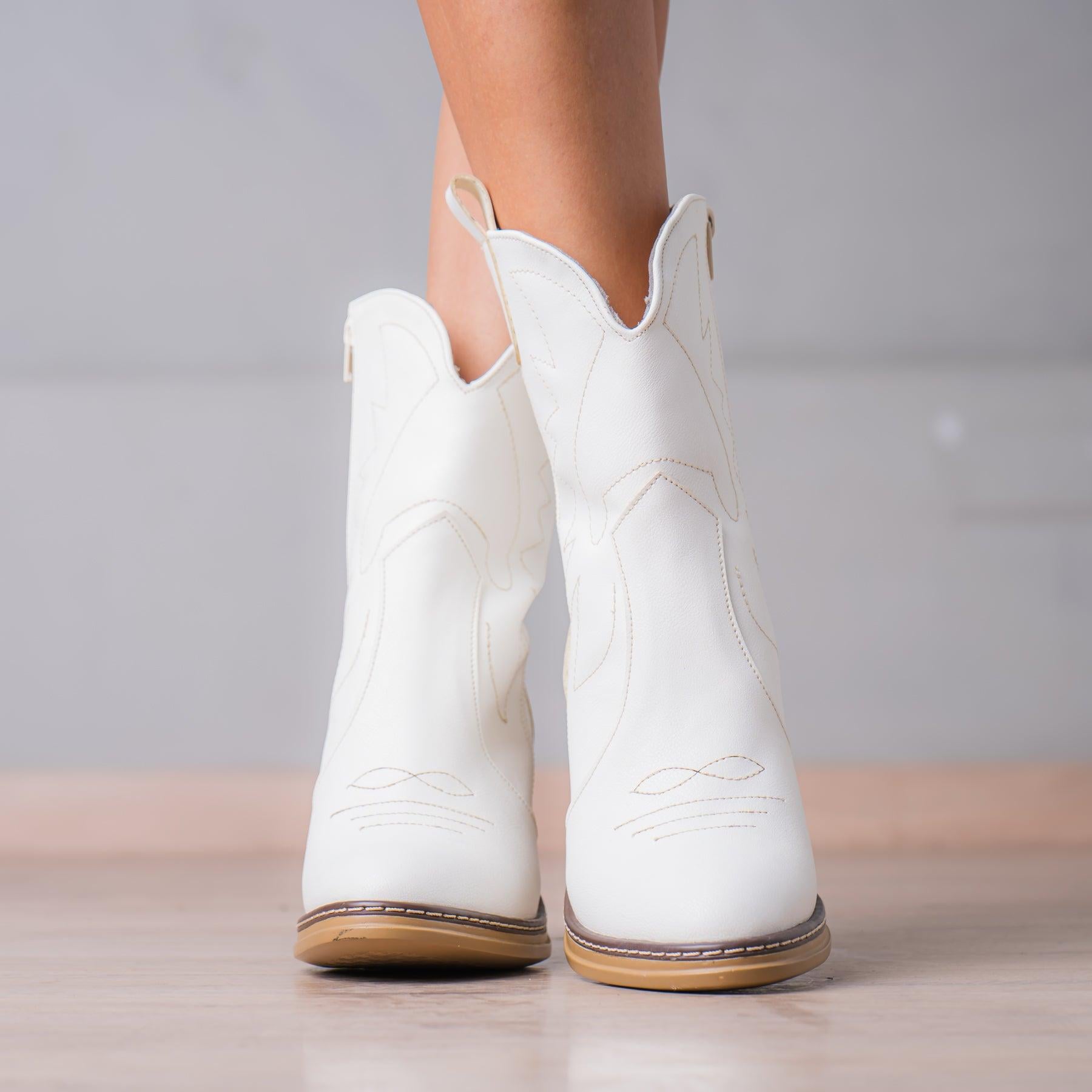 BOTAS MUJER VAQUERAS BLANCO - 2
