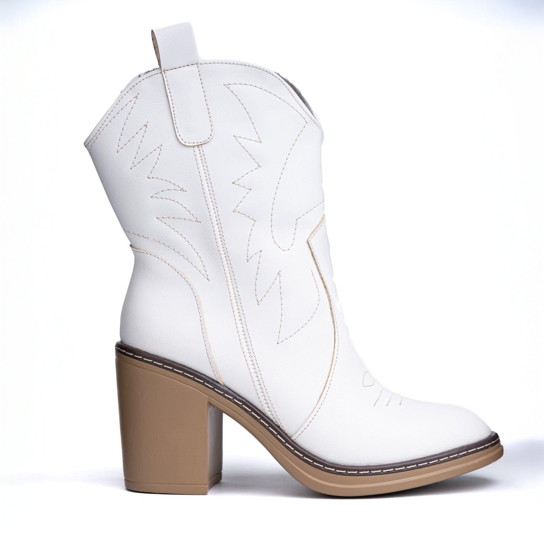 BOTAS MUJER VAQUERAS BLANCO - 4