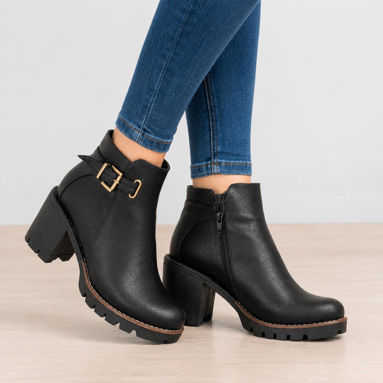 BOTAS MUJER HAMBURGO NEGRO - 3