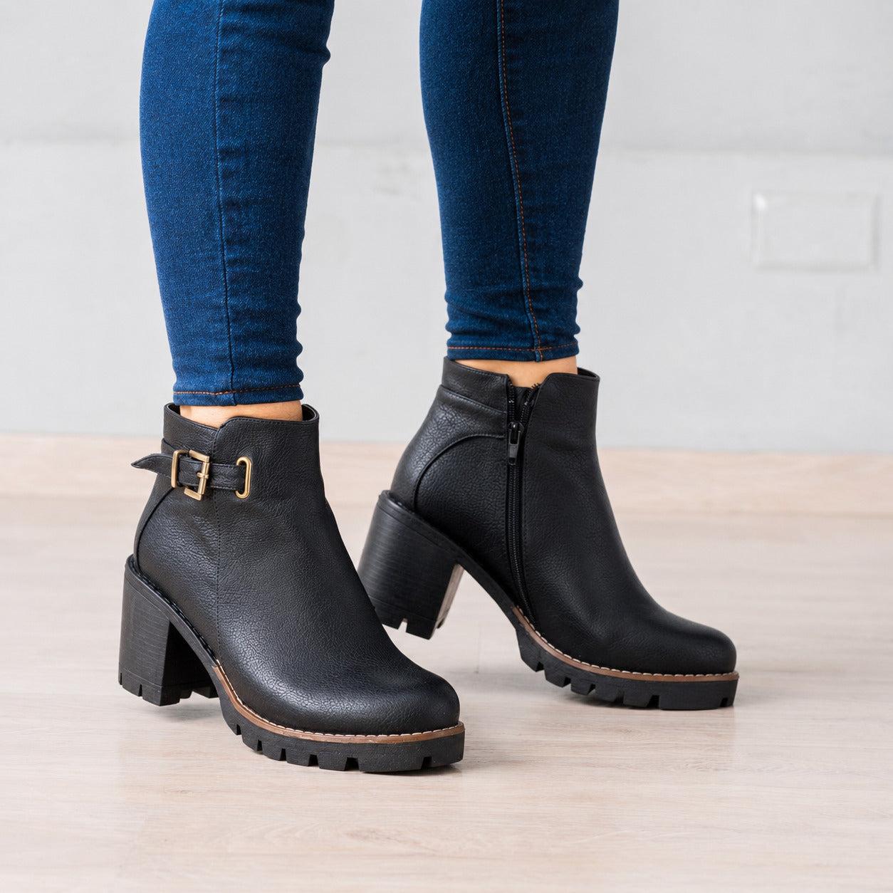 BOTAS MUJER HAMBURGO NEGRO - 4