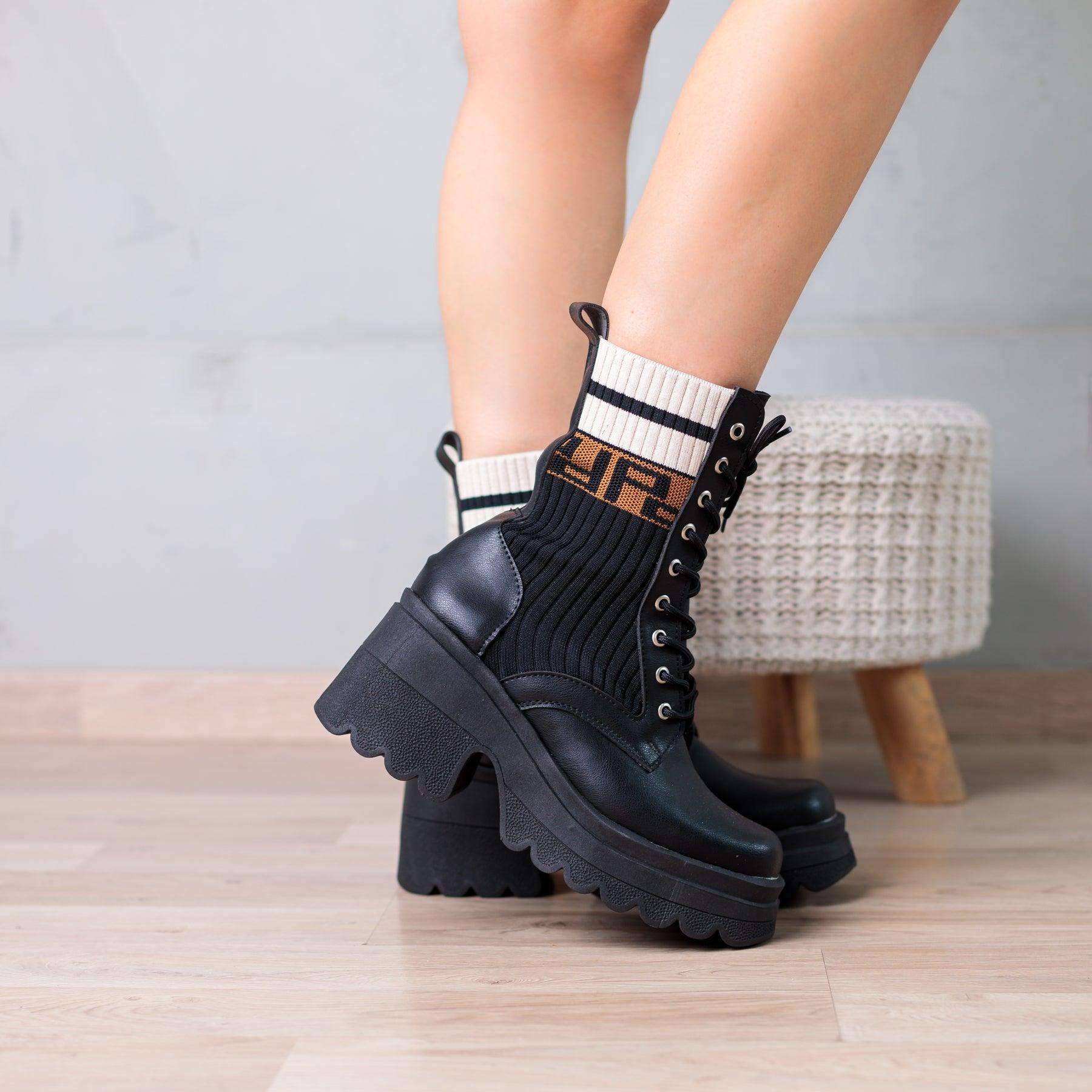 BOTAS MUJER TAMOW NEGRO - 1