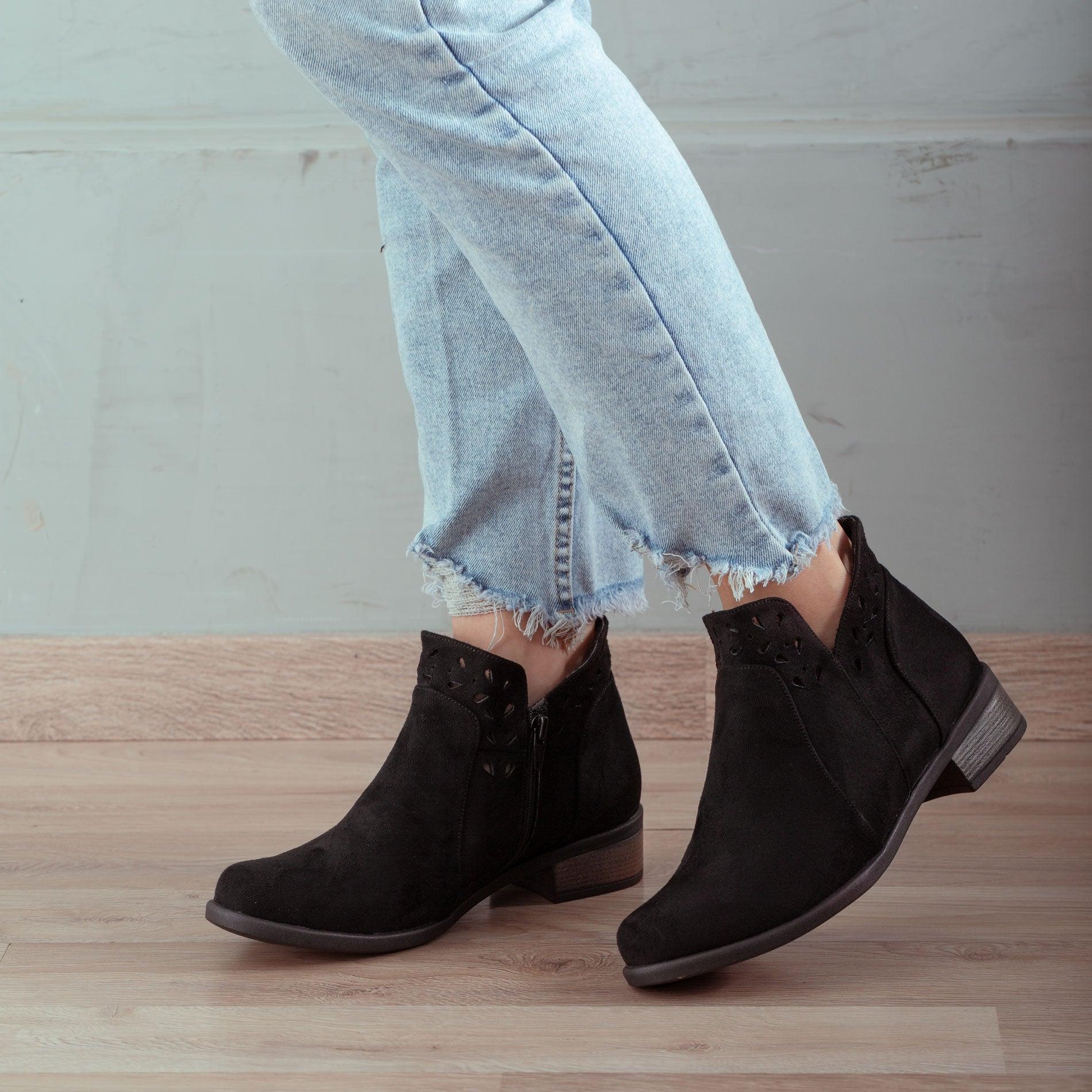 BOTINES MUJER GINZA NEGRO - 1