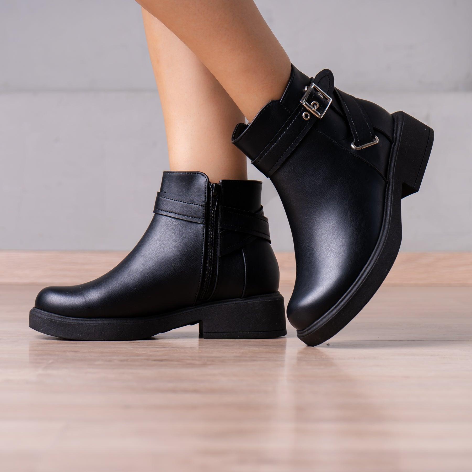 BOTINES MUJER YANINA NEGRO - 1