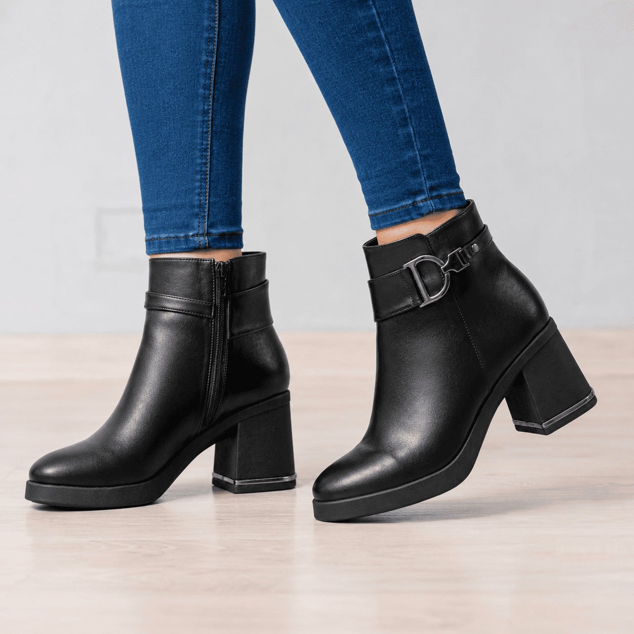 BOTINES MUJER DIONO NEGRO - 1