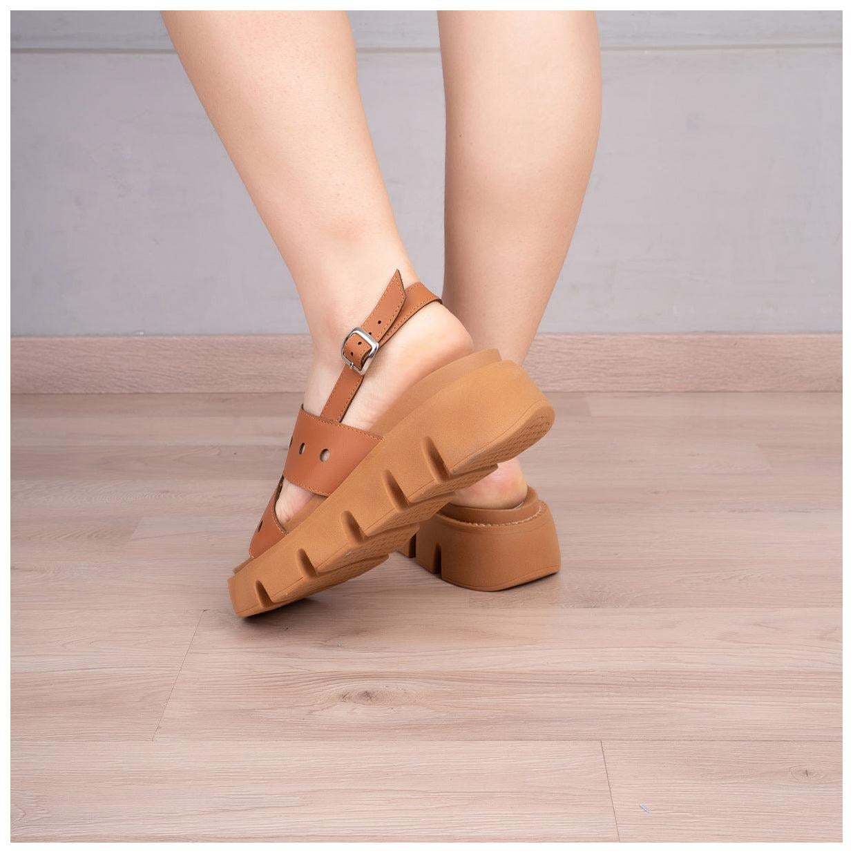 SANDALIAS CASUALES MUJER CARTAGO CAMEL - 3