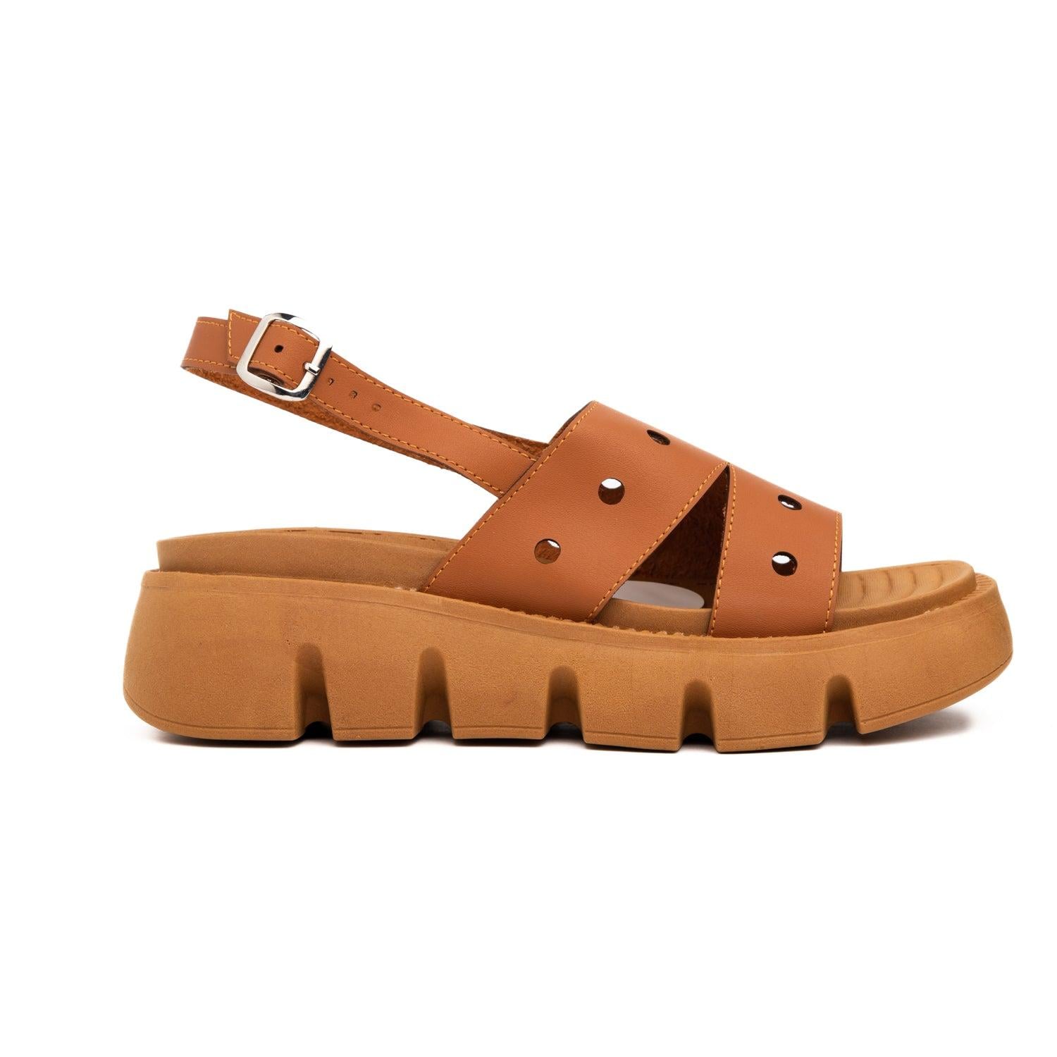 SANDALIAS CASUALES MUJER CARTAGO CAMEL - 4