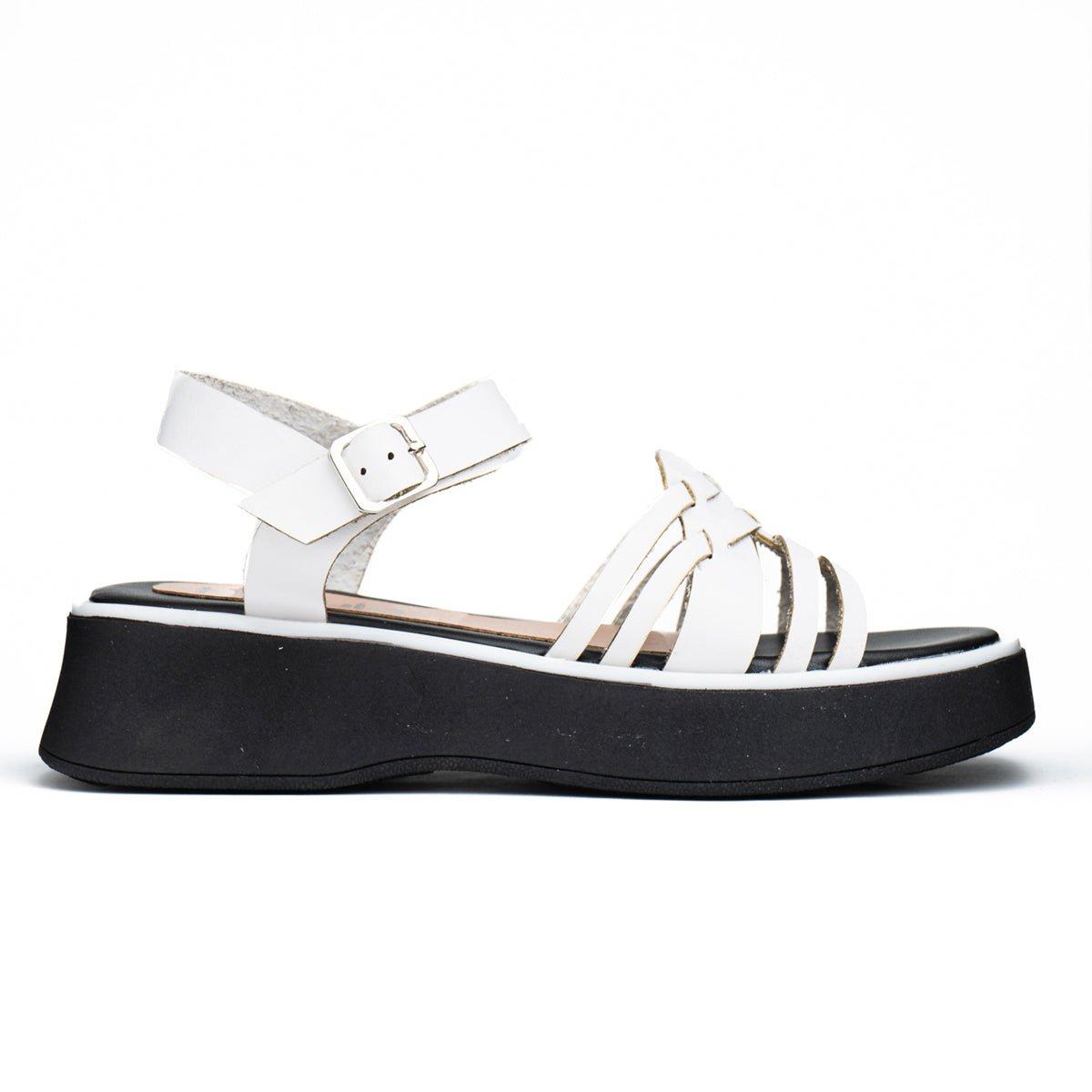 SANDALIAS CASUALES MUJER NURIAH BLANCO - 4