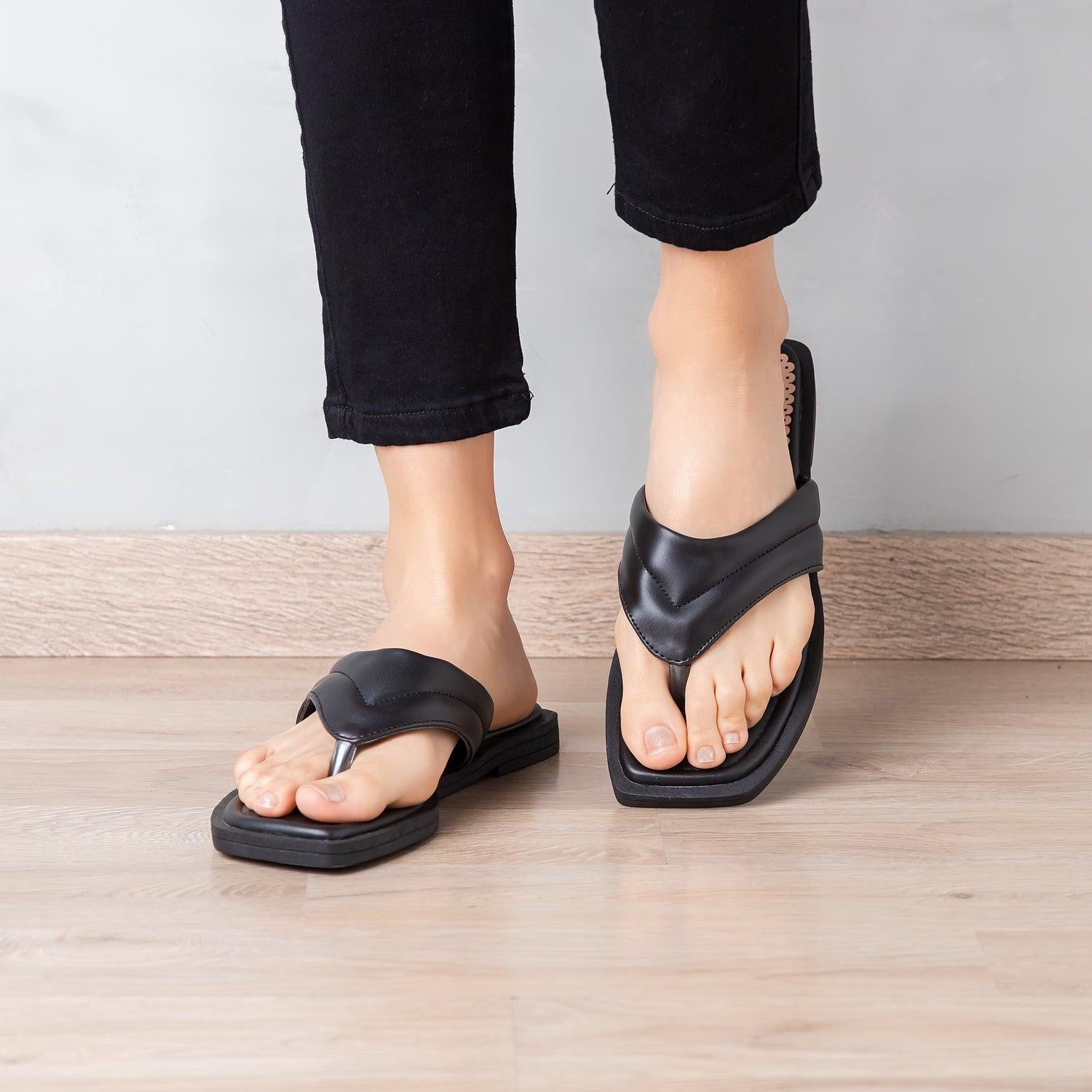 SANDALIAS CASUALES MUJER NICOLE NEGRO - 2