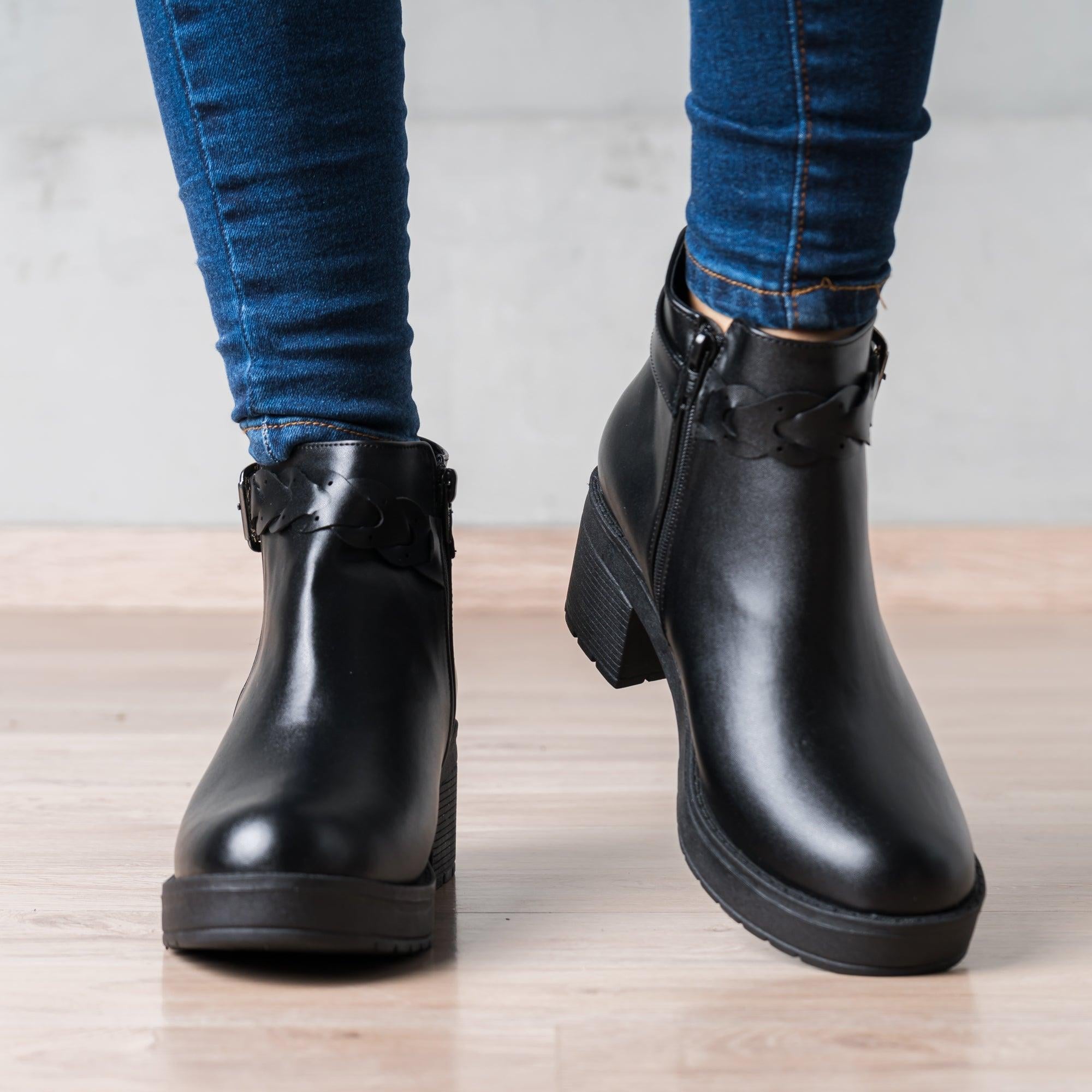 BOTINES MUJER GAZOR NEGRO - 2