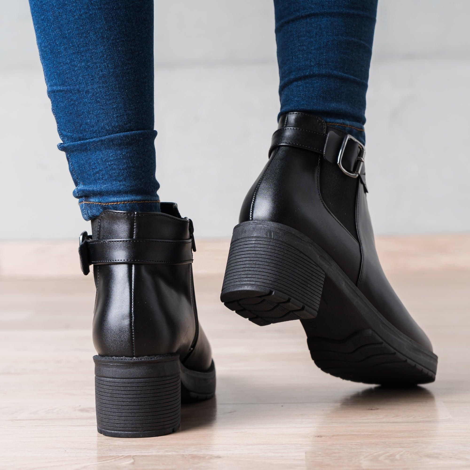 BOTINES MUJER GAZOR NEGRO - 3