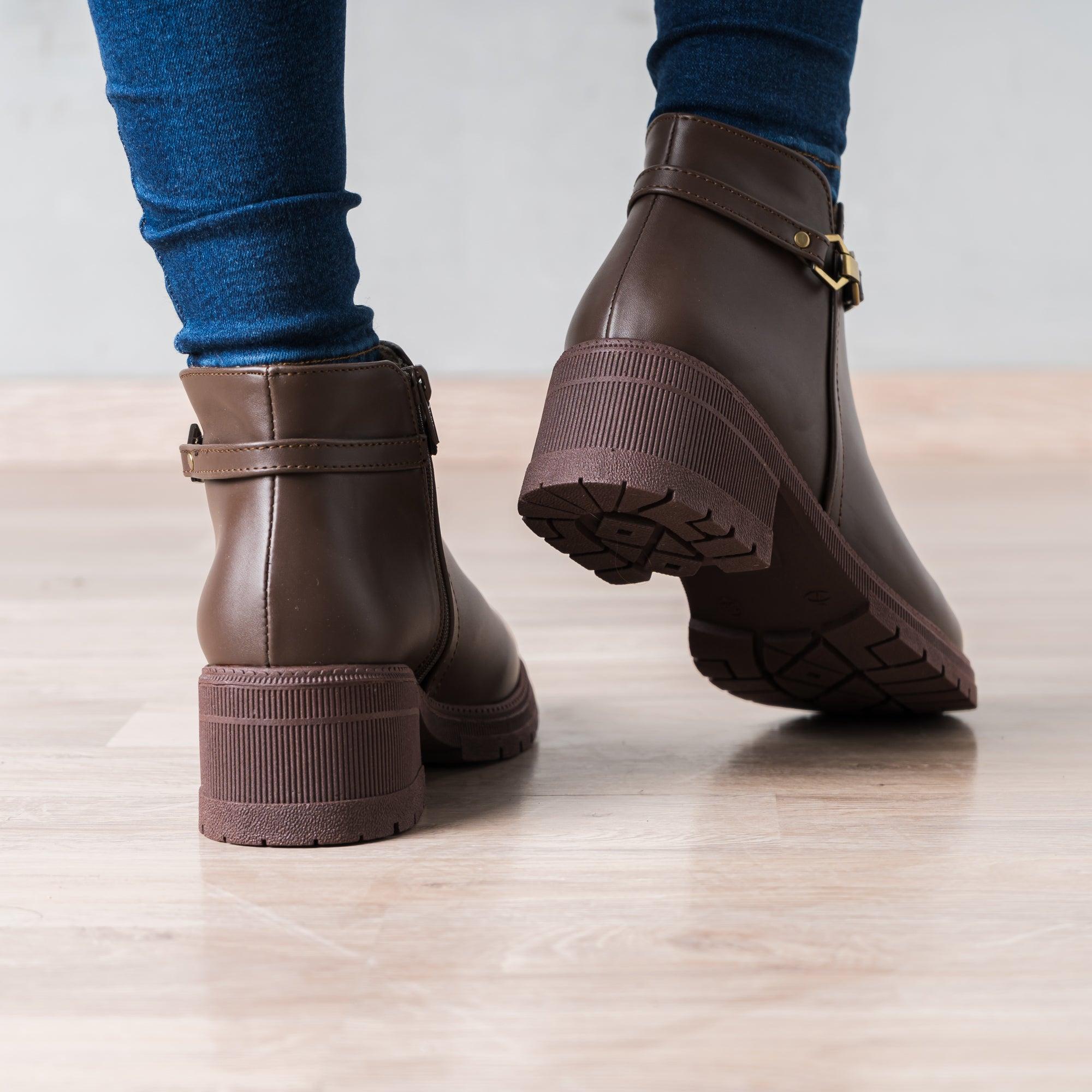 BOTINES MUJER KAMILAH MARRÓN - 3