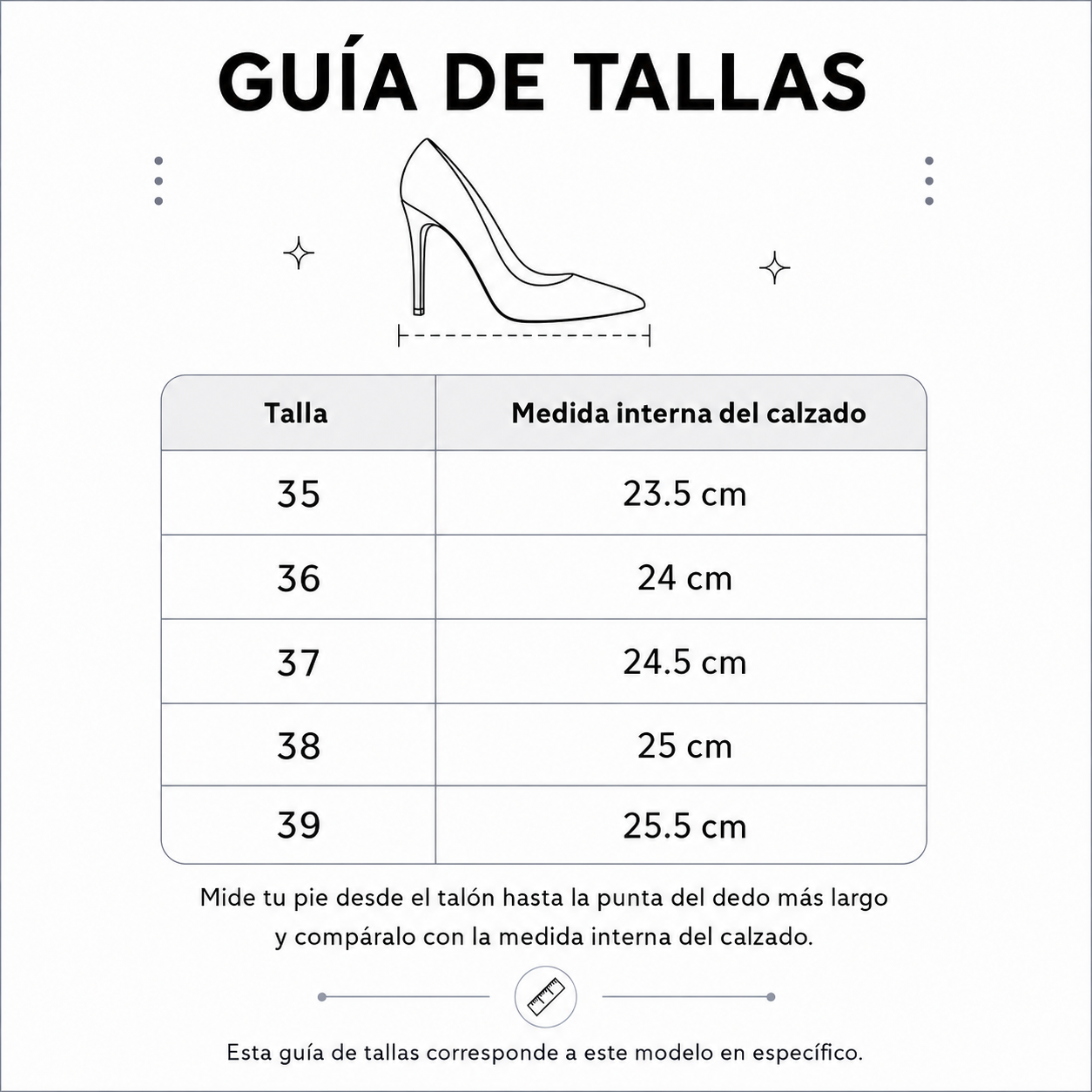 STILETTOS MUJER BANDI NEGRO - 7