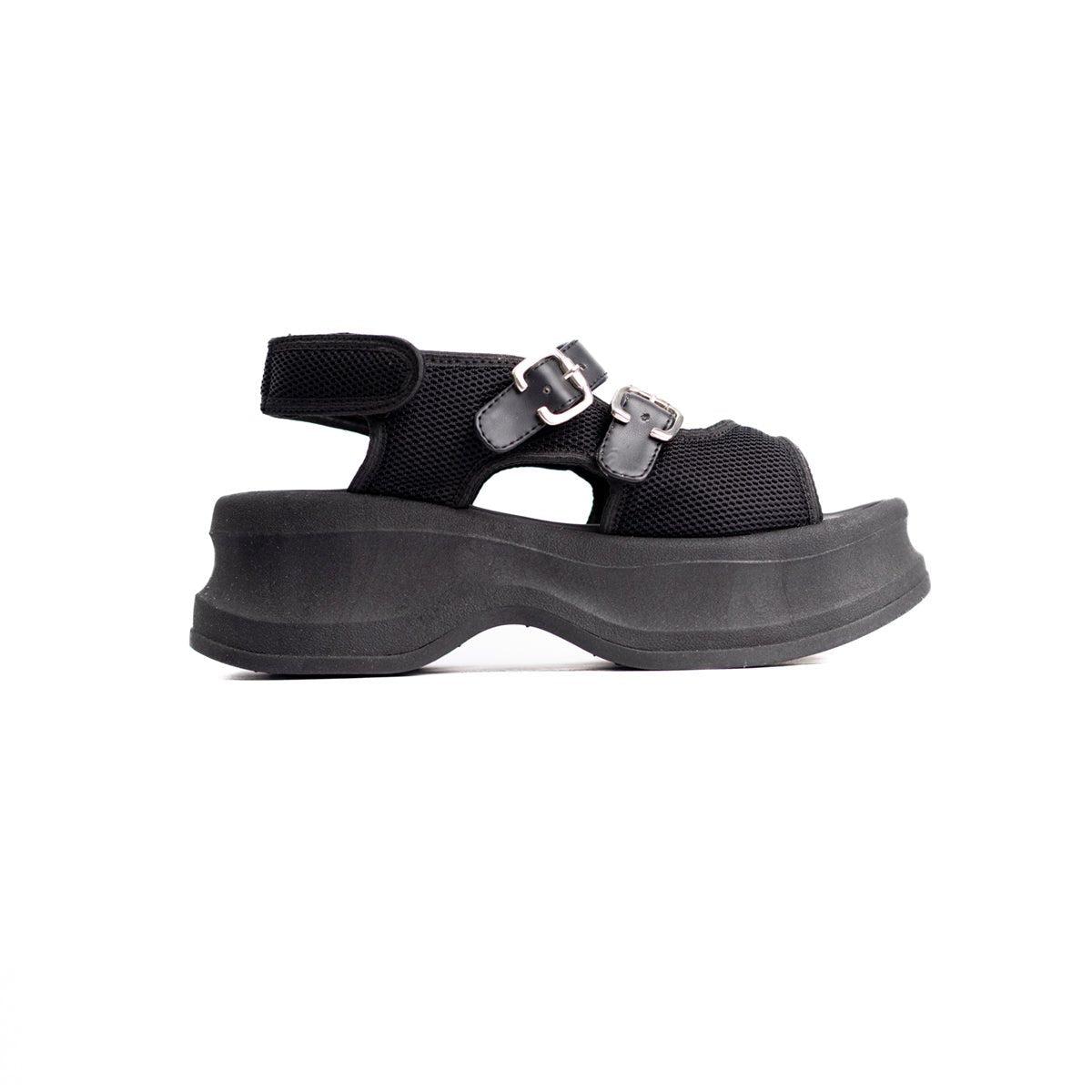 SANDALIAS CASUALES MUJER GORAN NEGRO - 4