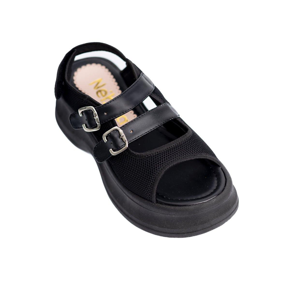 SANDALIAS CASUALES MUJER GORAN NEGRO - 5