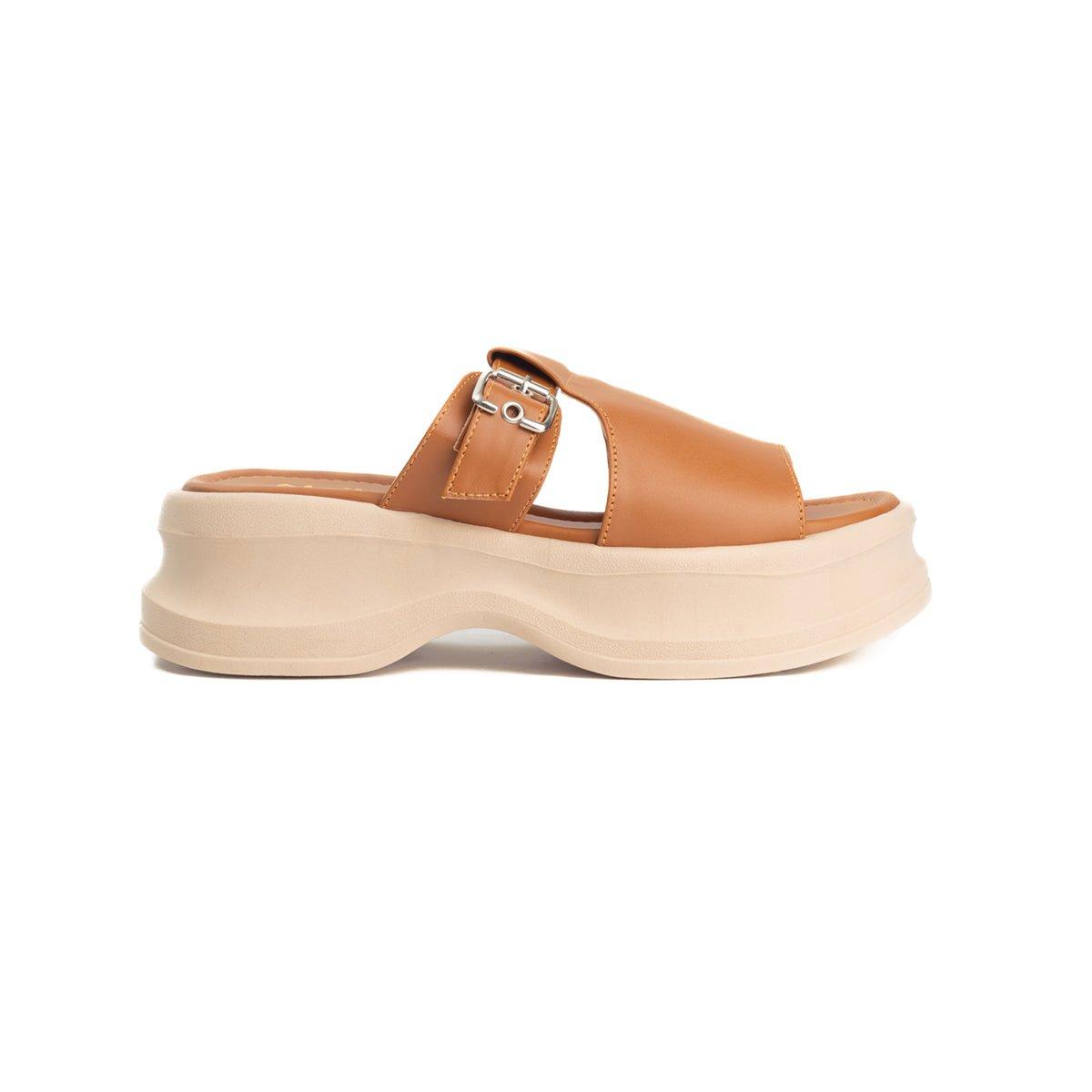 SANDALIAS CASUALES MUJER ANTUANE CAMEL - 5