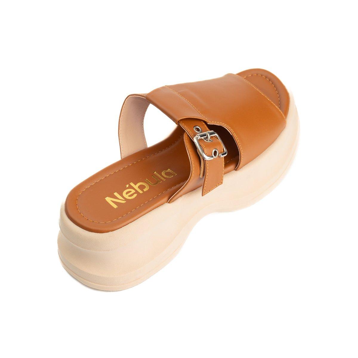 SANDALIAS CASUALES MUJER ANTUANE CAMEL - 7