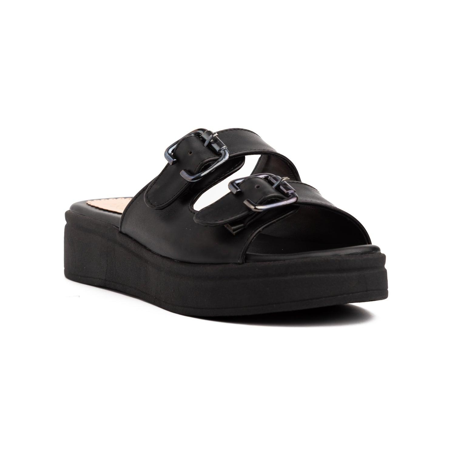 SANDALIAS CASUALES MUJER BEIPOL NEGRO - 5