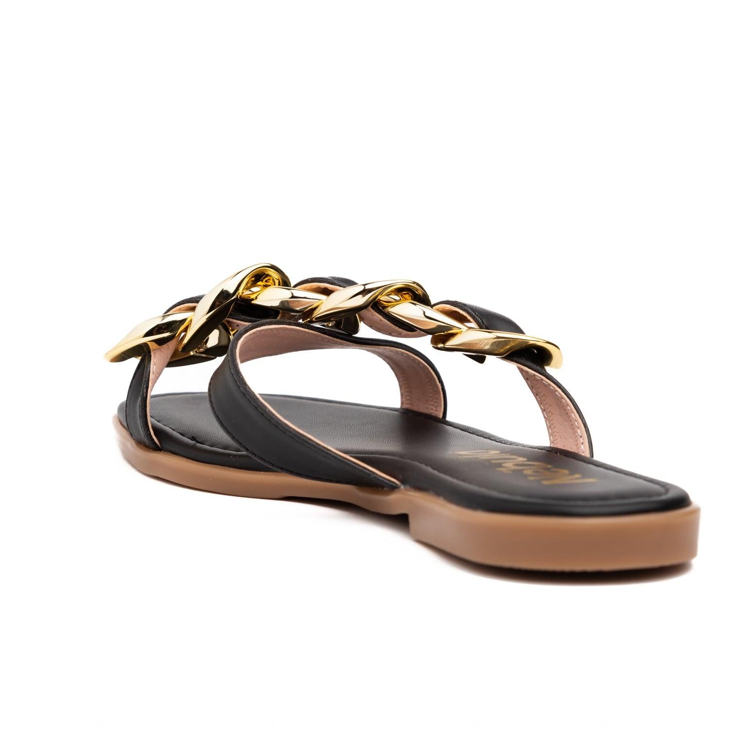 SANDALIAS CASUALES MUJER DELMAS NEGRO - 4