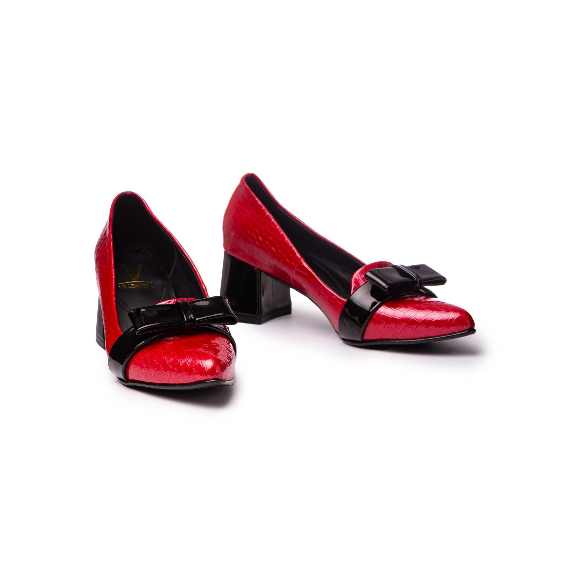 STILETTOS MUJER RODAS ROJO CHAROL - 5
