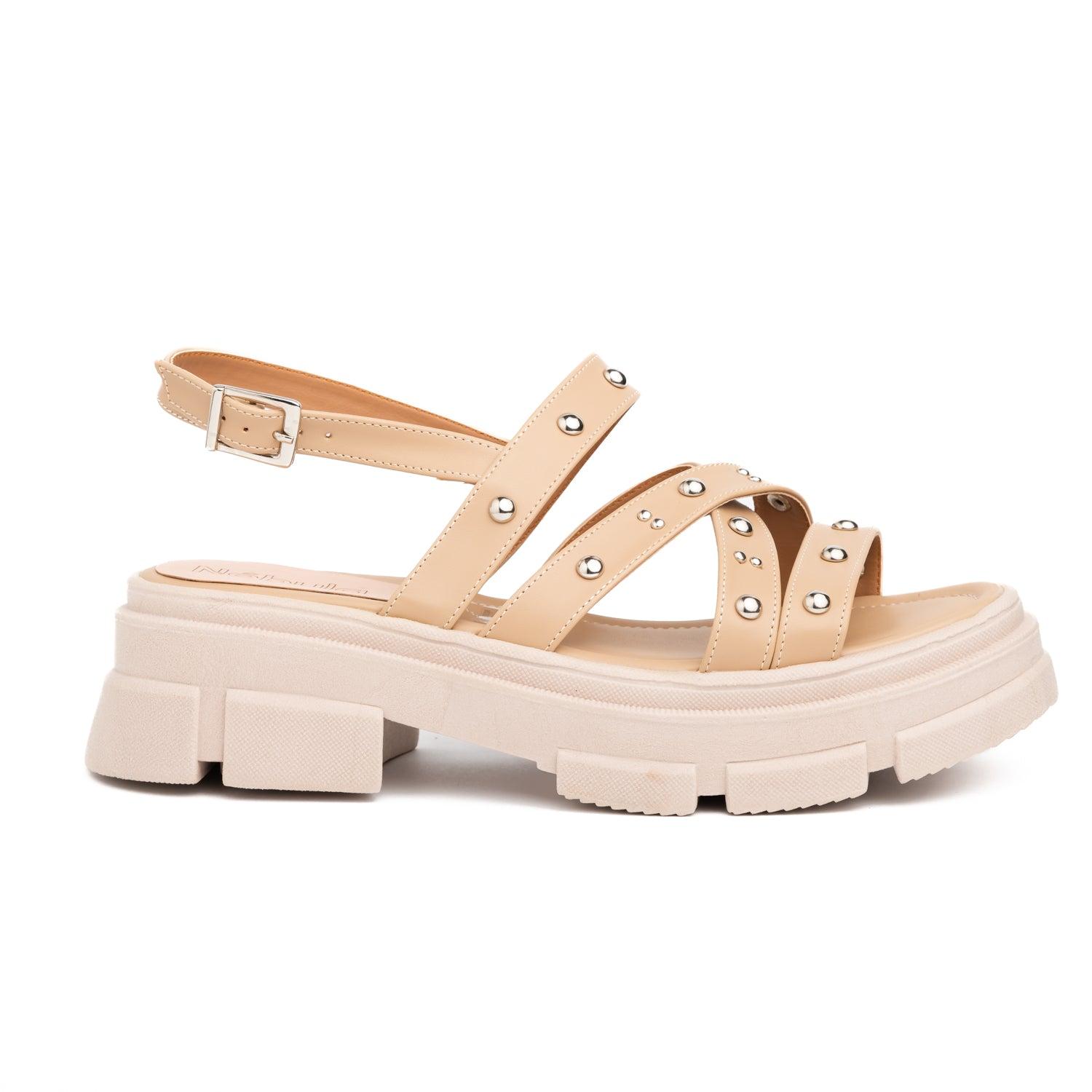 SANDALIAS CASUALES MUJER RAFAELA BEIGE - 4