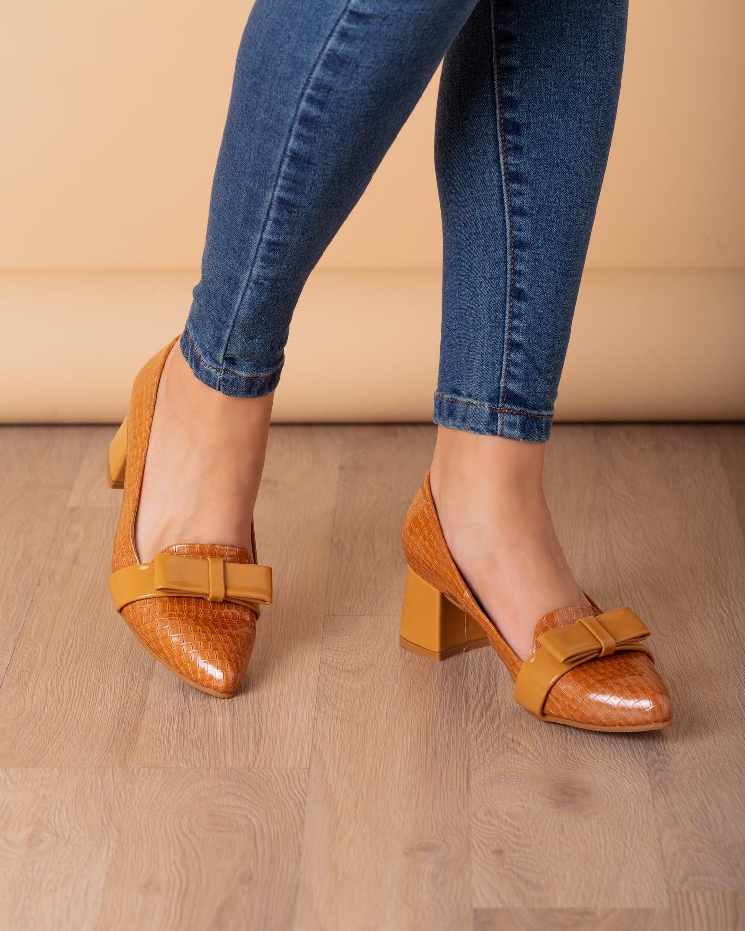 STILETTOS MUJER RODAS CAMEL CHAROL - 1