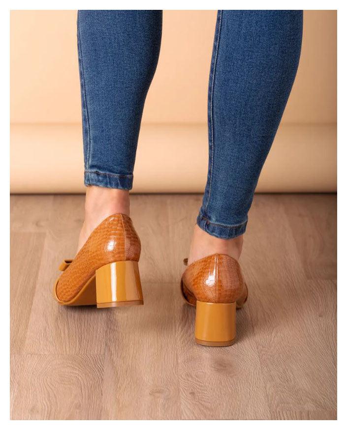 STILETTOS MUJER RODAS CAMEL CHAROL - 8