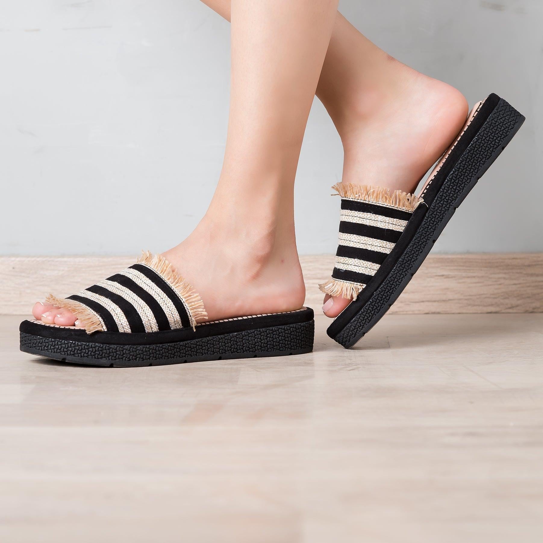 SANDALIAS CASUALES MUJER MALZA NEGRO - 1