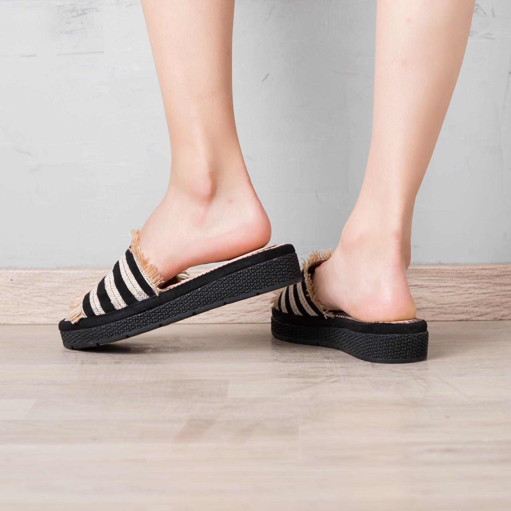 SANDALIAS CASUALES MUJER MALZA NEGRO - 4
