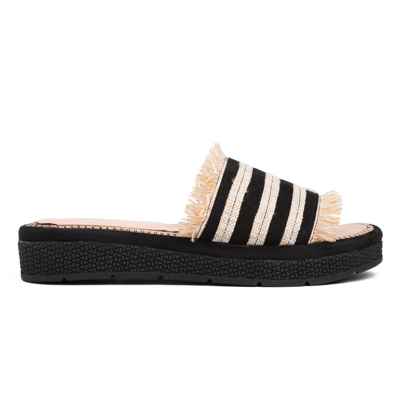 SANDALIAS CASUALES MUJER MALZA NEGRO - 5