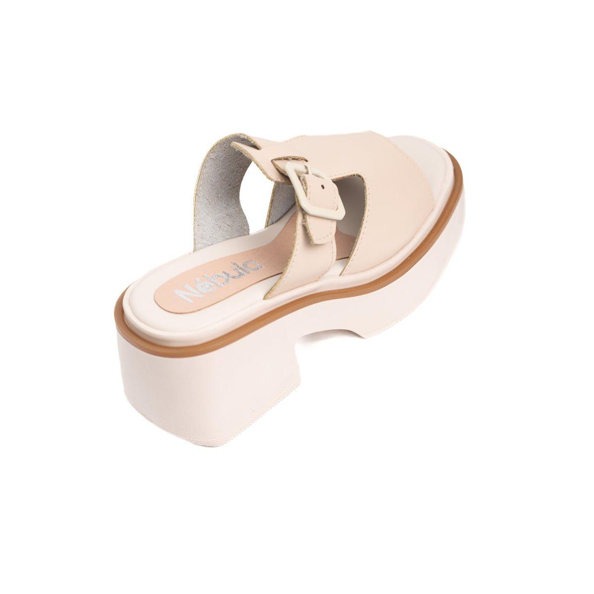 SANDALIAS CASUALES MUJER GUSTOV BEIGE - 4