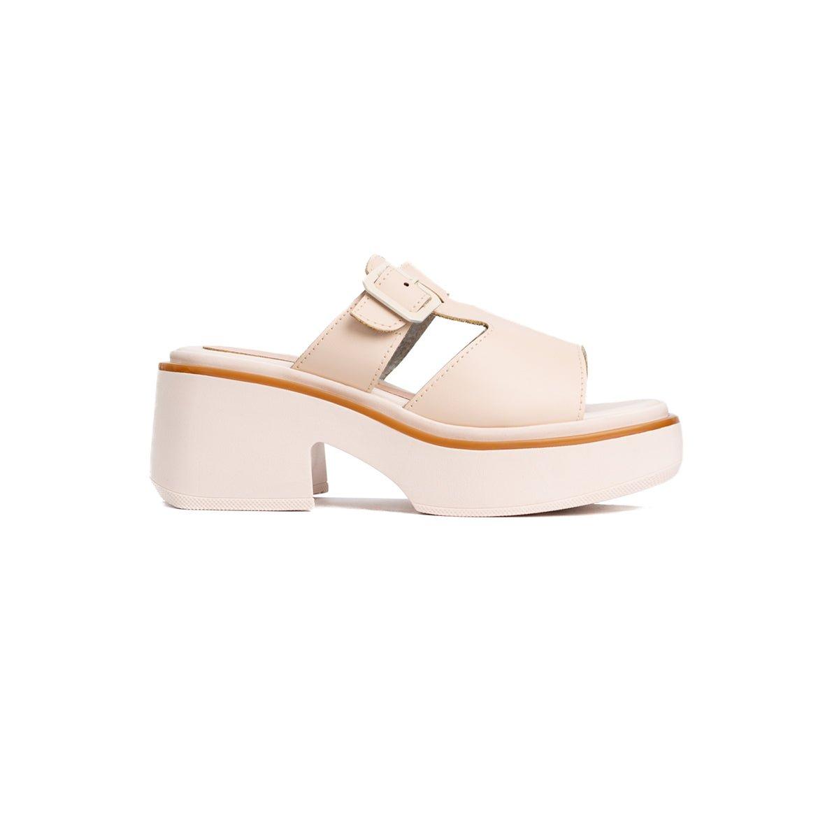 SANDALIAS CASUALES MUJER GUSTOV BEIGE - 5