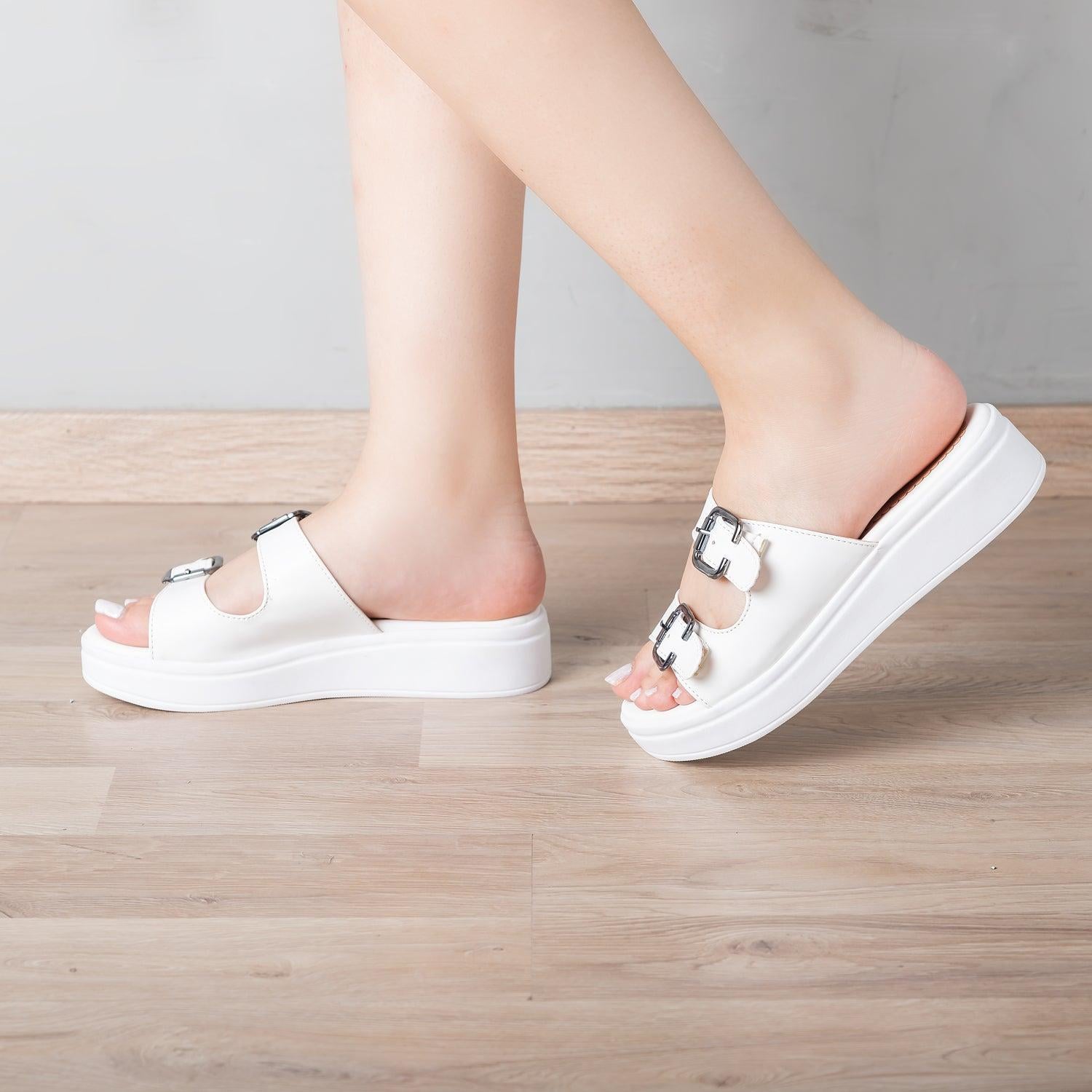 SANDALIAS CASUALES MUJER BEIPOL BLANCO - 1