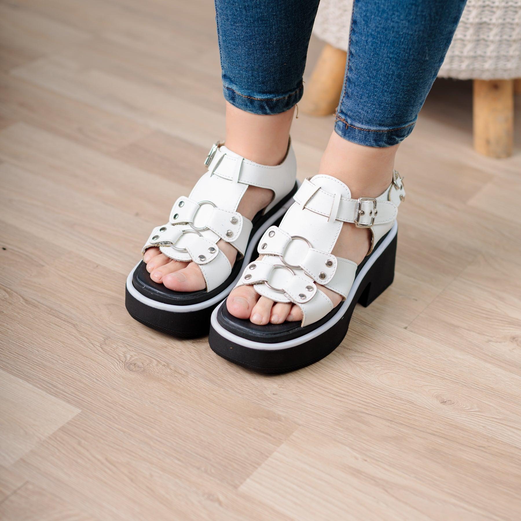 SANDALIAS CASUALES MUJER JUMIL BLANCO - 1