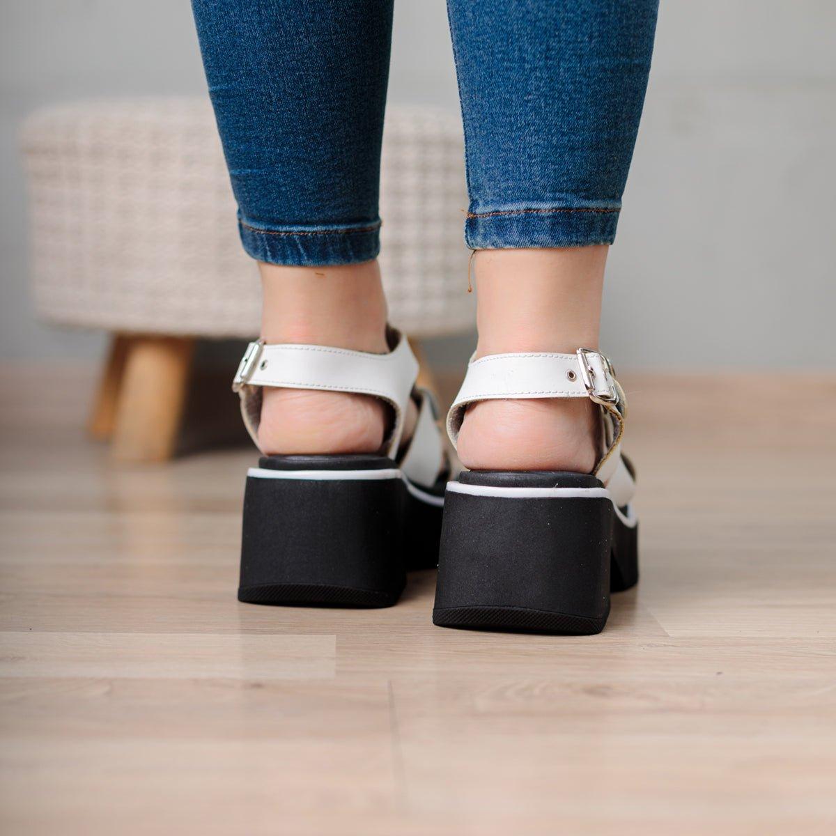 SANDALIAS CASUALES MUJER JUMIL BLANCO - 3
