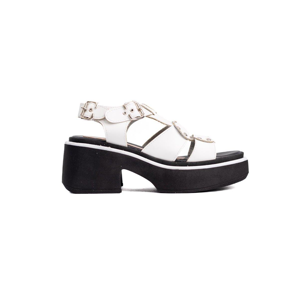 SANDALIAS CASUALES MUJER JUMIL BLANCO - 4