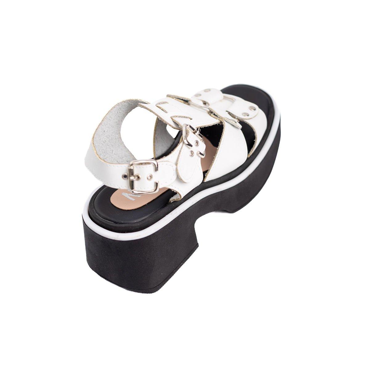 SANDALIAS CASUALES MUJER JUMIL BLANCO - 6
