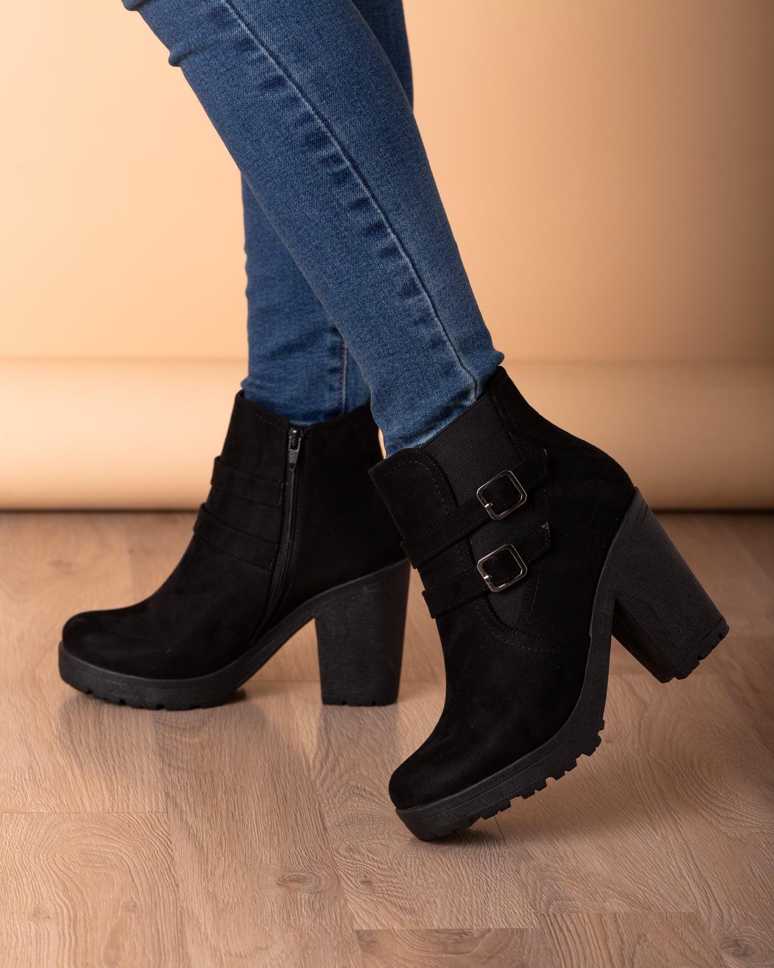 BOTINES MUJER TOURS NEGRO - 1