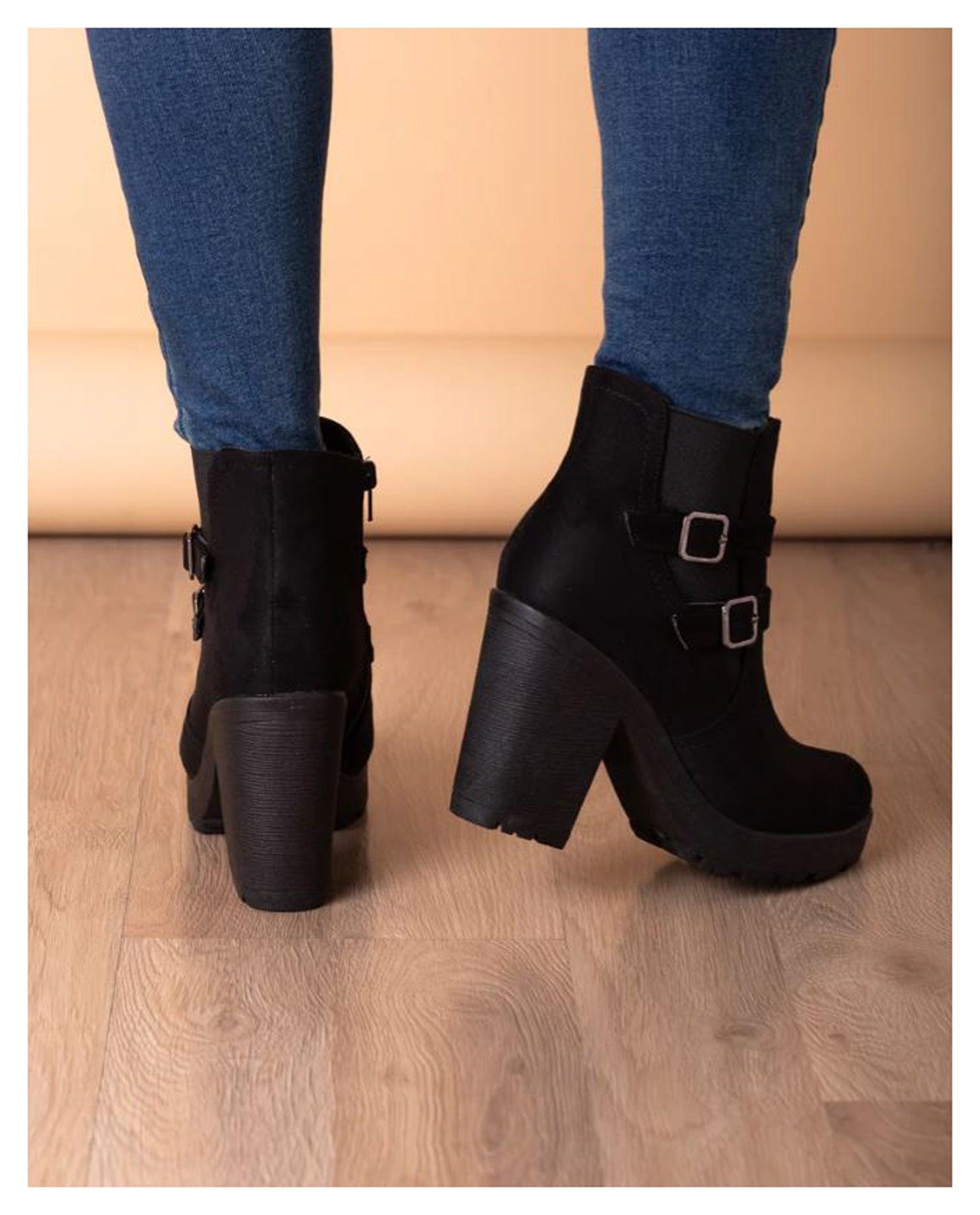BOTINES MUJER TOURS NEGRO - 3
