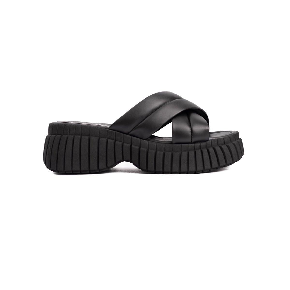 SANDALIAS CASUALES MUJER ABUMMA NEGRO - 4