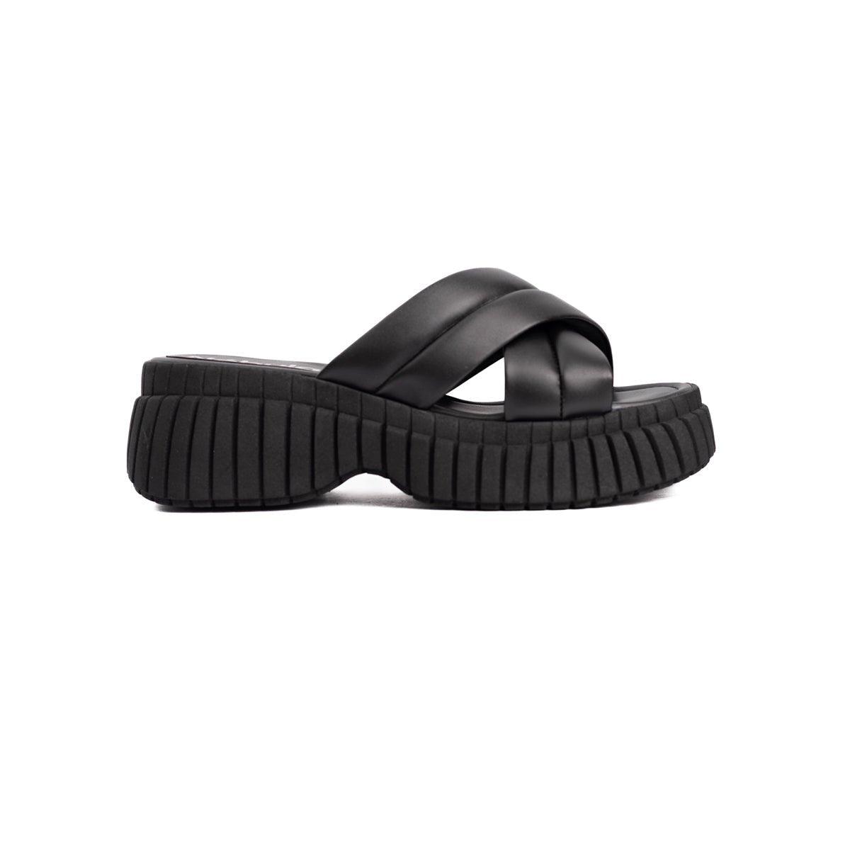 SANDALIAS CASUALES MUJER ABUMMA NEGRO - 4