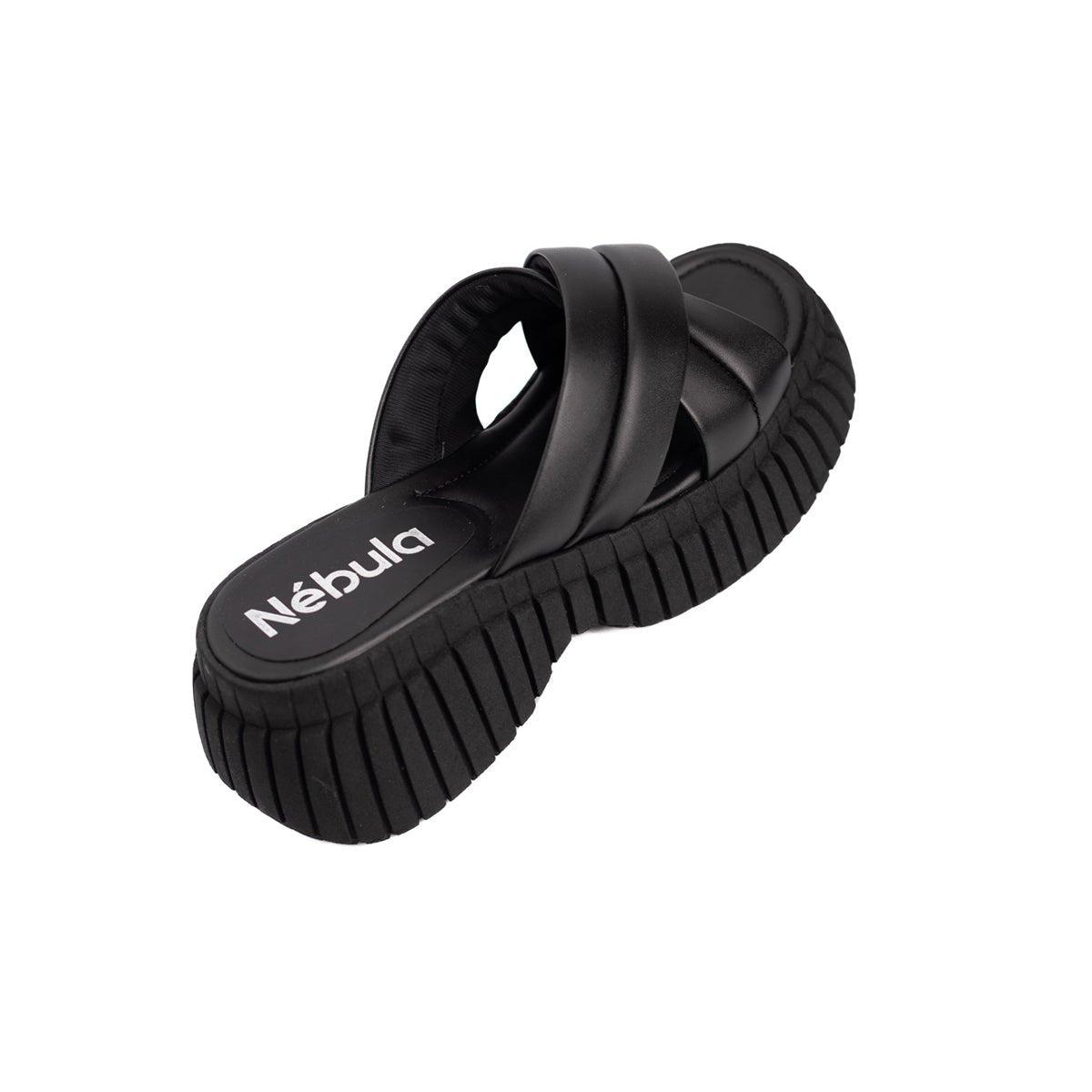 SANDALIAS CASUALES MUJER ABUMMA NEGRO - 6