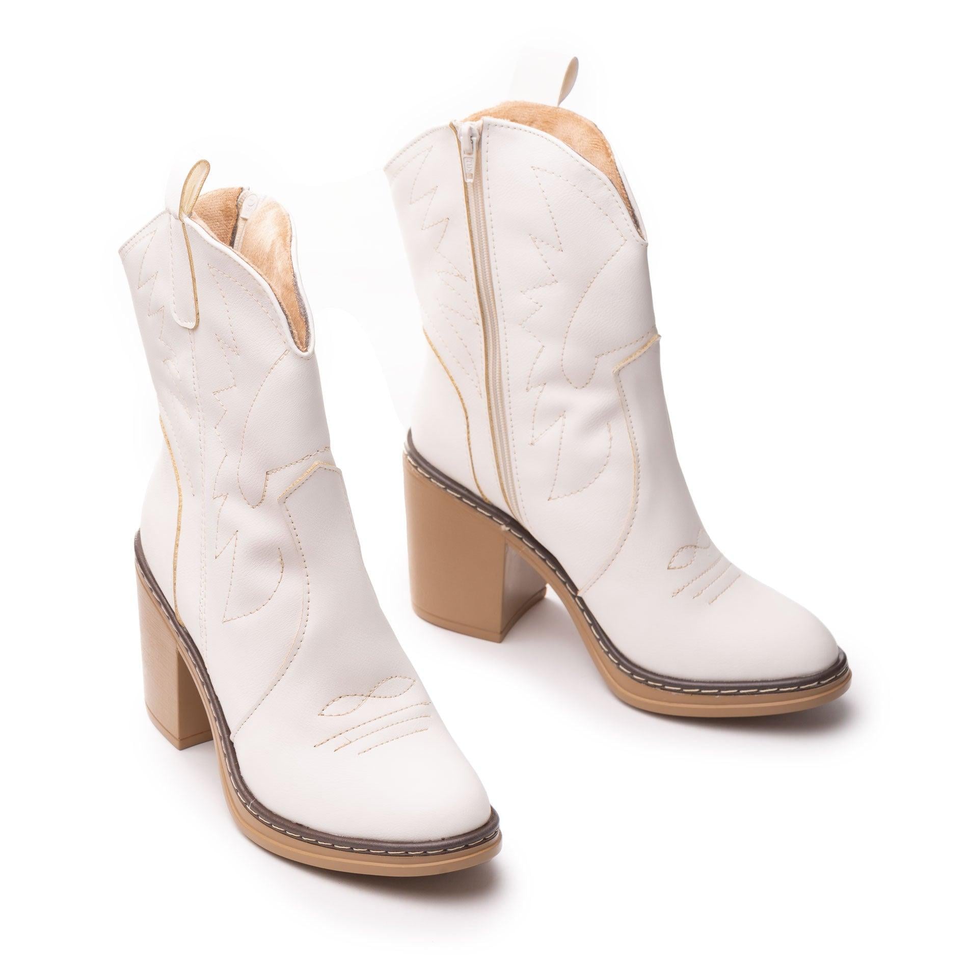BOTAS MUJER VAQUERAS HUESO - 5