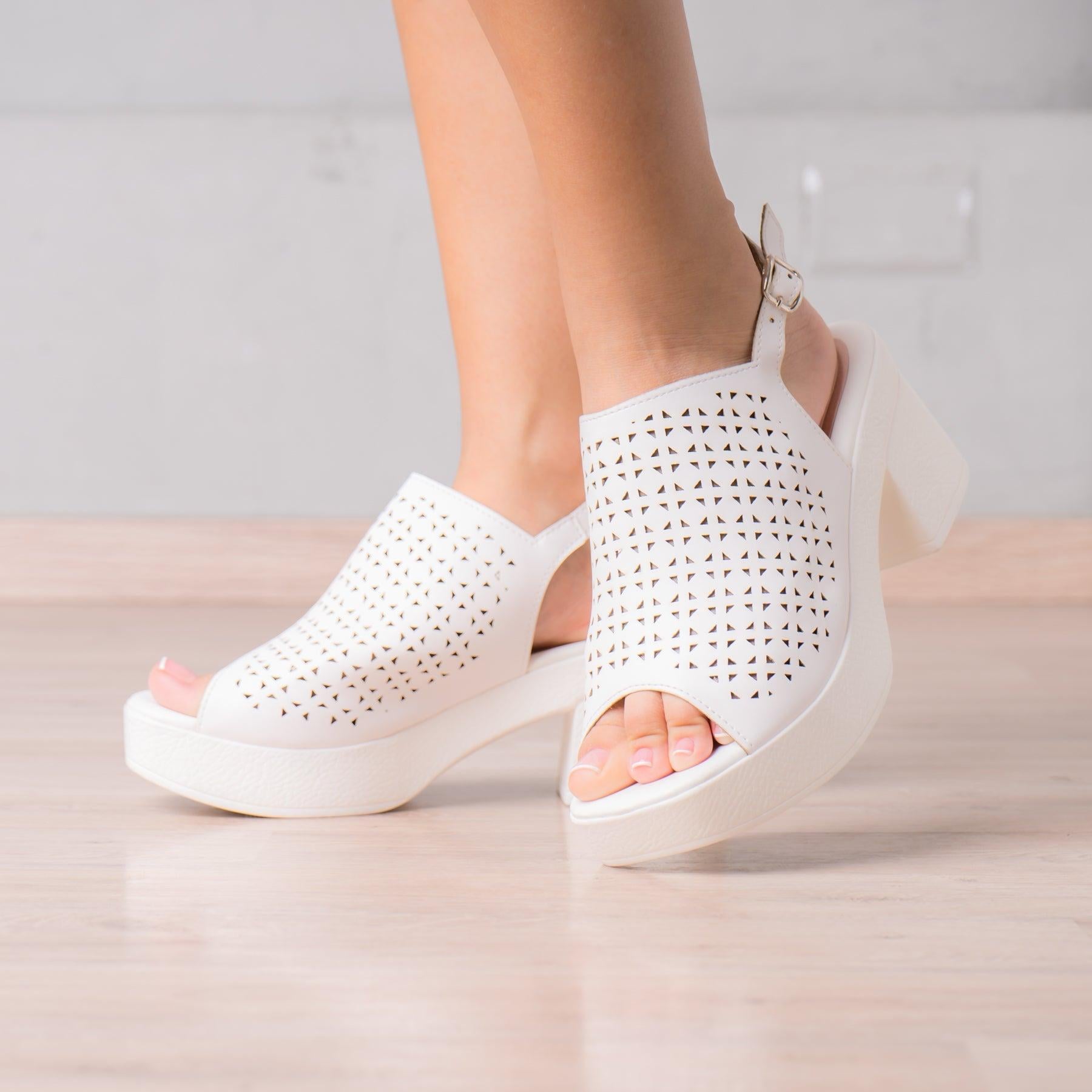 SANDALIAS MUJER BONNIE BLANCO - 1