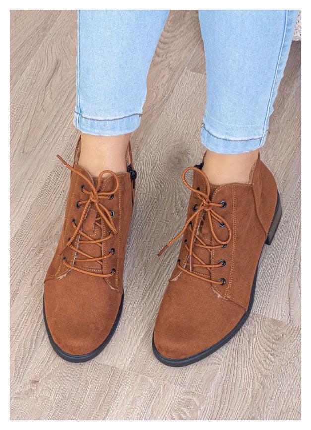 BOTINES MUJER NIZA CAMEL - 1